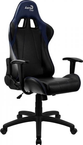 Игровое кресло Aerocool AC100 AIR  (черно-синее) (4718009155046)