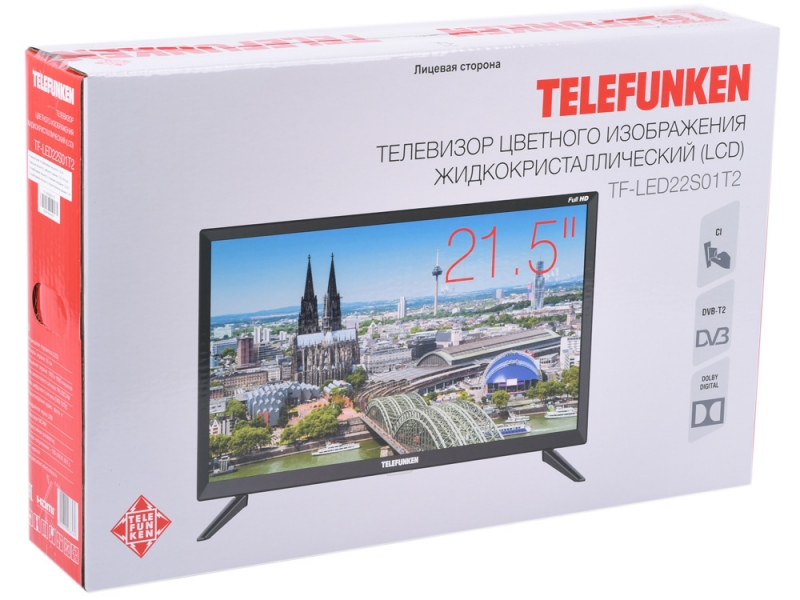 Телевизор TELEFUNKEN TF-LED22S01T2 21.5