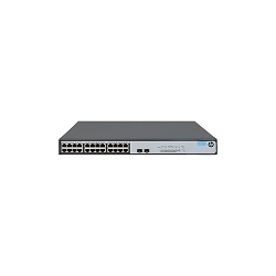 HPE  1420 24G 2SFP+ Switch (24 ports 10/100/1000 + 2 SFP+ 1G/10G, unmanaged, fanless, 19