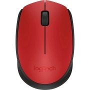 Мышь Logitech M171, красный/черный