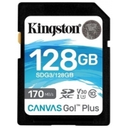 Карта памяти SDXC Kingston Canvas Go Plus 128Gb (SDG3/128GB)