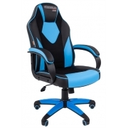 Офисное кресло Chairman game 17 черный/голубой (7024559)