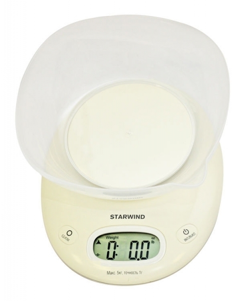 Весы кухонные Starwind SSK4171, белый
