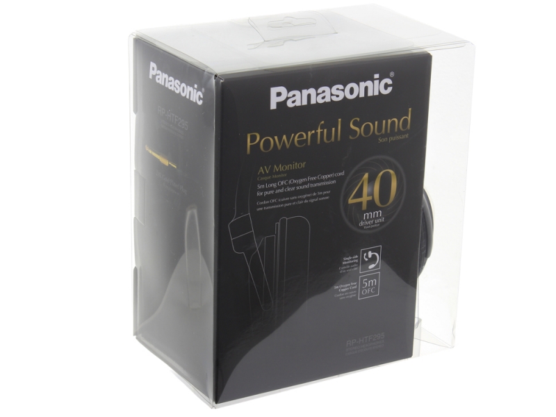 Наушники Panasonic RP-HTF295E-K черный