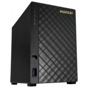 Asustor AS1002T Сетевое хранилище 2-bay, Marvell ARMADA-385 Dual Core, 512MB DDR3, GbE x1, USB 3.0, WoL, System Sleep Mode