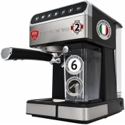 Кофеварка эспрессо Polaris PCM 1535E, черный/серебристый