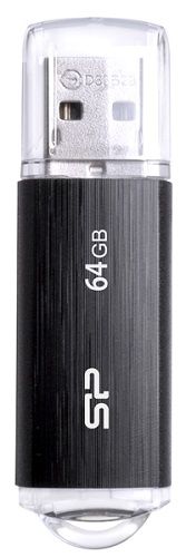 Флеш Диск Silicon Power 64Gb черный (SP064GBUF2U02V1K)