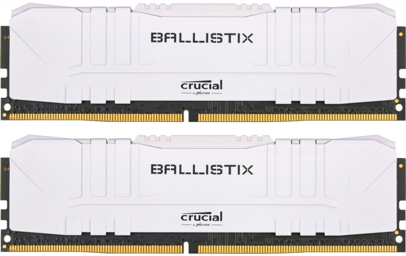 Оперативная память Crucial Ballistix White DDR4 32Gb (2x16Gb) 2666 Mhz (BL2K16G26C16U4W)