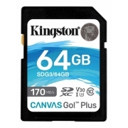 Карта памяти SDXC Kingston Canvas Go Plus 64GB (SDG3/64GB)