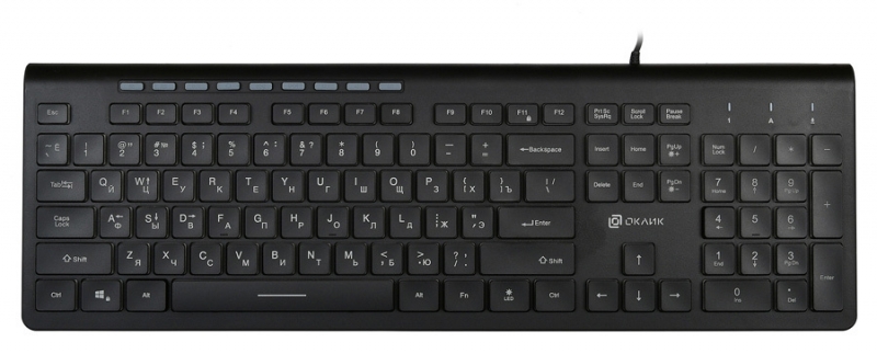 Клавиатура Oklick 490ML, черный (1067202)