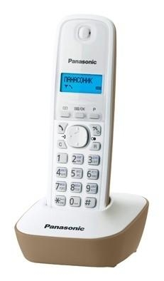 Panasonic KX-TG1611RUJ (бежевый) {АОН, Caller ID,12 мелодий звонка,подсветка дисплея,поиск трубки}