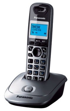 Радиотелефон Panasonic KX-TG2511RUM, серый металлик/черный 