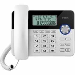 Проводной телефон Texet TX-259, черный-серебристый