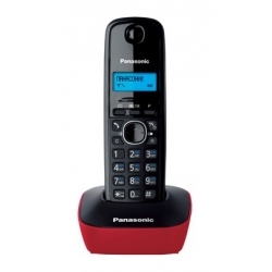 Радиотелефон Panasonic KX-TG1611RUR, красный черный