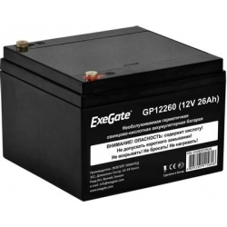 Аккумуляторная батарея для ИБП EXEGATE EX282972 12В 26Ач, черный