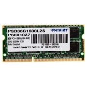 Модуль памяти PATRIOT 8GB PC12800 DDR3L SO-DIMM (PSD38G1600L2S)