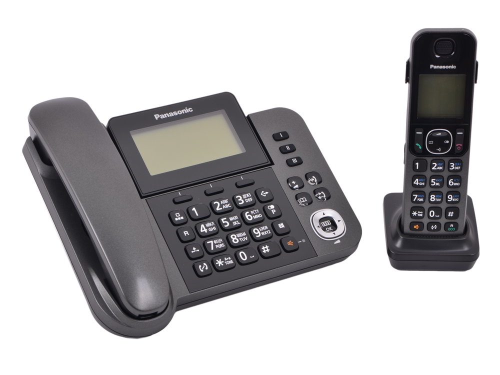 Телефон Panasonic KX-TGF310RUM, серый