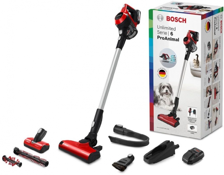 Пылесос Bosch BCS61PET, красный