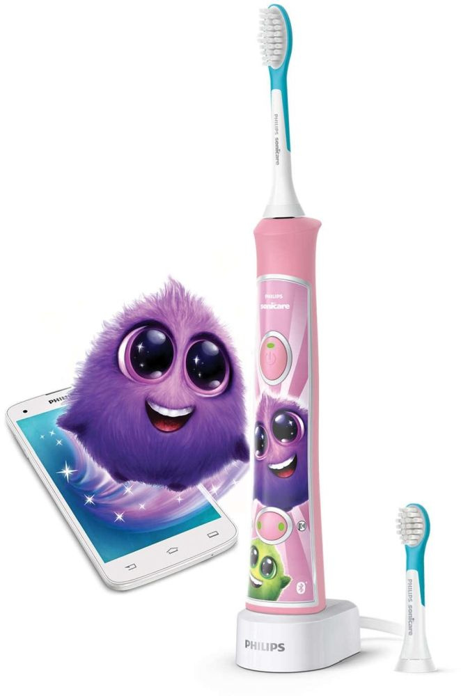 Электрическая зубная щетка Philips Sonicare For Kids HX6352/42 розовый