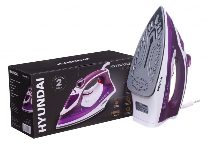 Утюг Hyundai H-SI01564 фиолетовый/белый