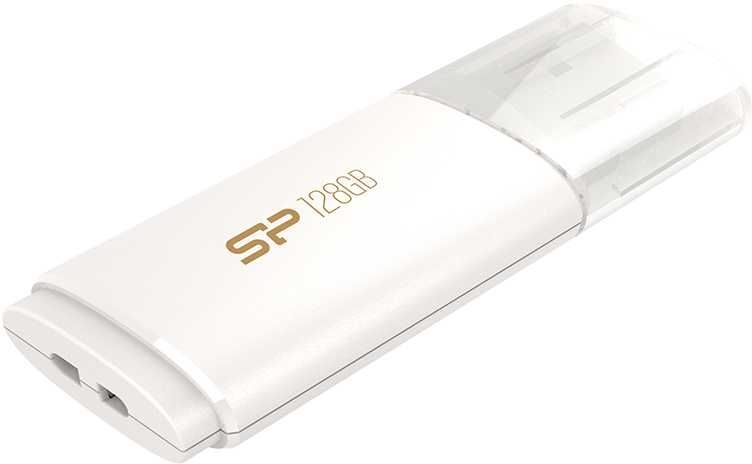 USB флешка Silicon Power Blaze B06 128Gb, белый (SP128GBUF3B06V1W)