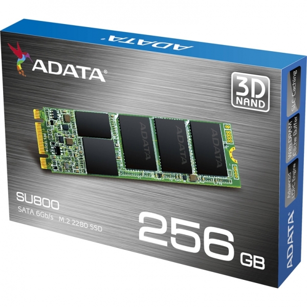 SSD накопитель M.2 A-Data Ultimate SU800 256Gb (ASU800NS38-256GT-C)
