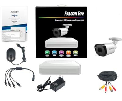 Комплект видеонаблюдения FALCON EYE 4CH + 1CAM KIT FE-104MHD START SMA, белый