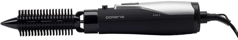 Фен-щетка Polaris PHS 0854, черный/серебристый