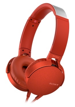 Наушники Sony MDR-XB550AP красный (MDRXB550APR.E)