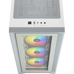 Корпус Corsair iCUE 4000X RGB, ATX, без БП, белый (CC-9011205-WW)