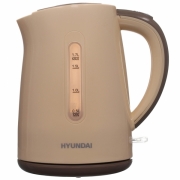 Чайник электрический Hyundai HYK-P2022 бежевый/коричневый