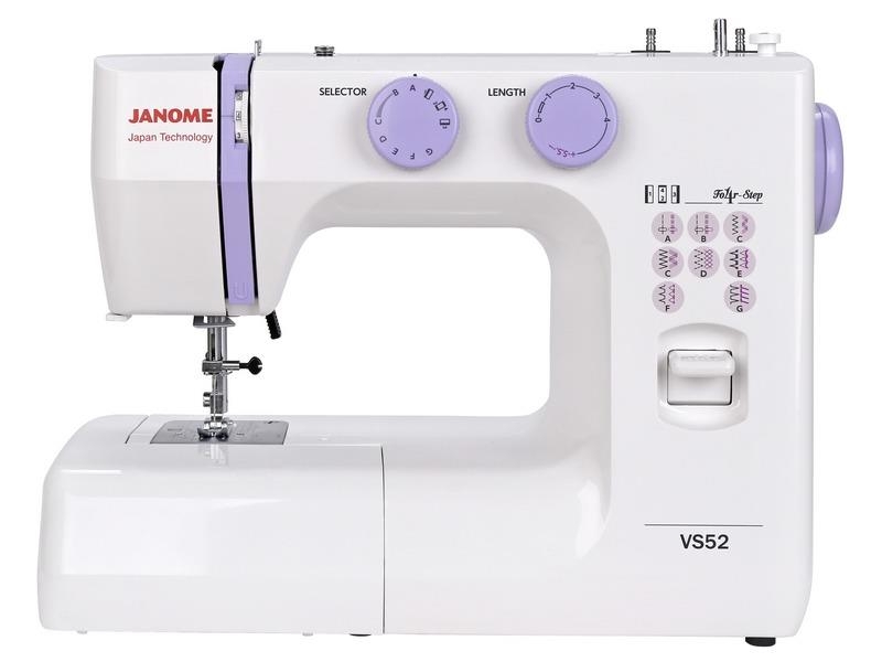 Швейная машина Janome VS 52 белый/фиолетовый