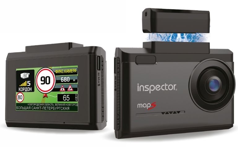 Видеорегистратор с радар-детектором Inspector MapS GPS ГЛОНАСС