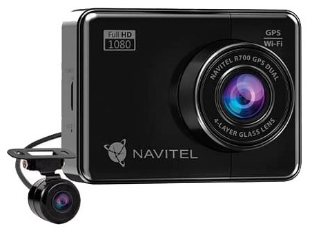 Видеорегистратор NAVITEL R700 GPS Dual 2 камеры GPS черный