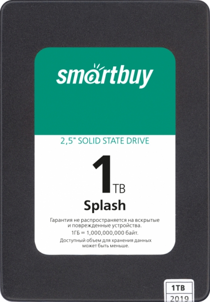 SSD накопитель Smartbuy Splash 1Tb (SBSSD-001TT-MX902-25S3)