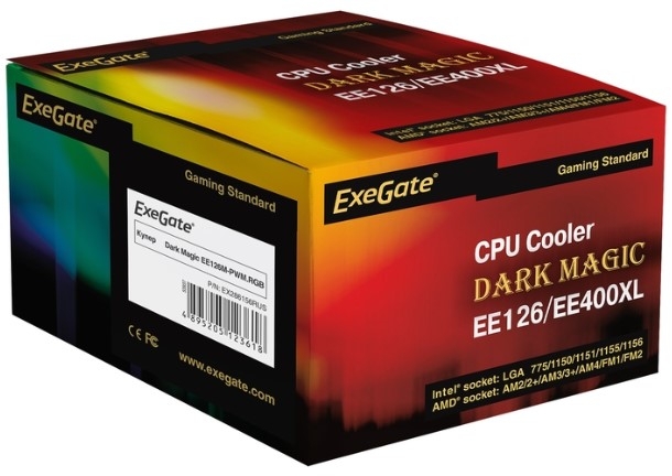 Кулер для процессора ExeGate Dark Magic EE126M-PWM.RGB (EX286156RUS)