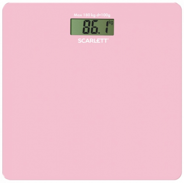 Весы напольные электронные Scarlett розовый, SC - BS33E041