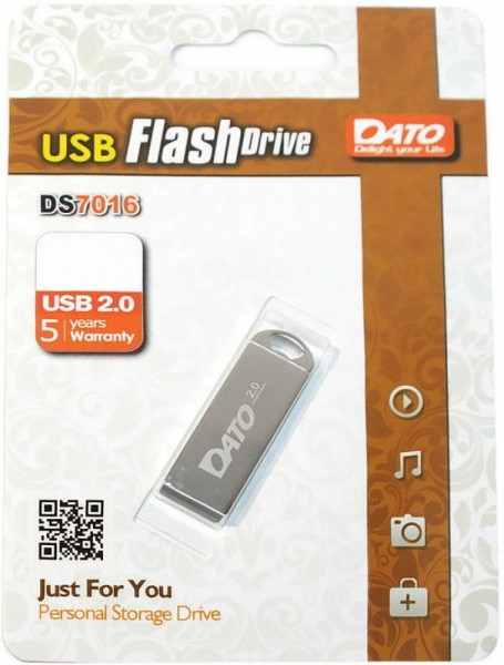 Флешка Dato 64Gb DS7016-64G USB2.0 черный