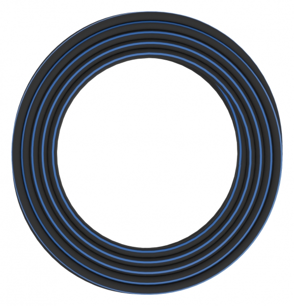 Шланг Fiskars 1027103 черный/синий