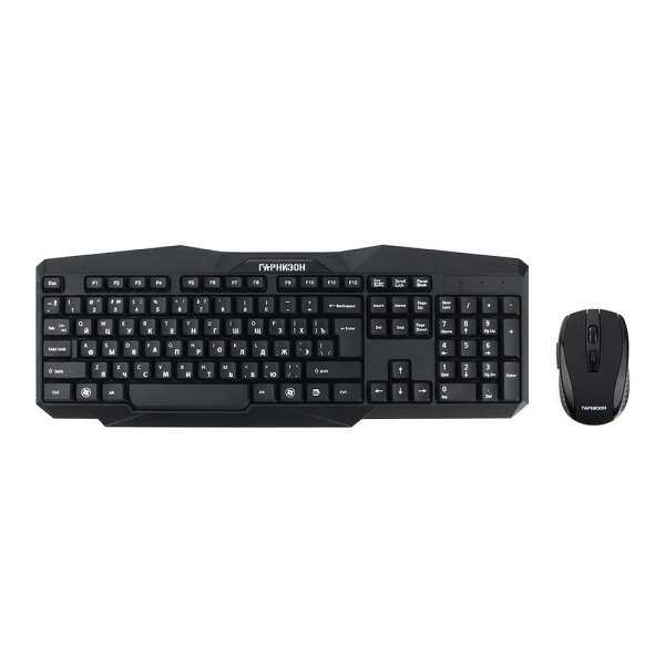 Комплект (клавиатура+мышь) Гарнизон GKS-120, черный