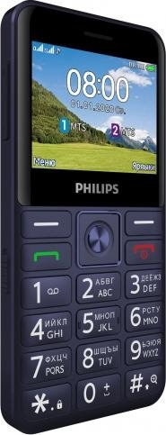 Телефон Philips Xenium E207 синий