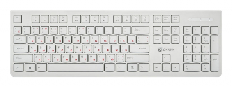 Клавиатура Oklick 505M, белая (1196547)
