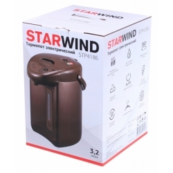 Термопот Starwind STP4186 750Вт черный/коричневый
