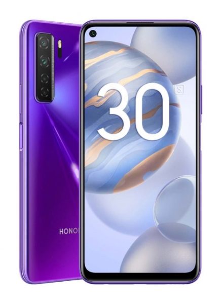 Смартфон HONOR 30S, неоновый фиолетовый