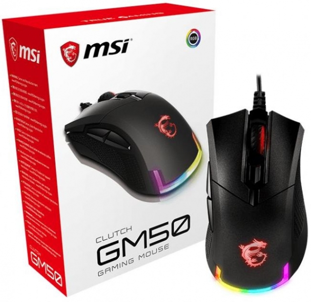 Мышь MSI Clutch GM50 черный 