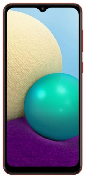 Смартфон Samsung Galaxy A02 2/32GB, красный