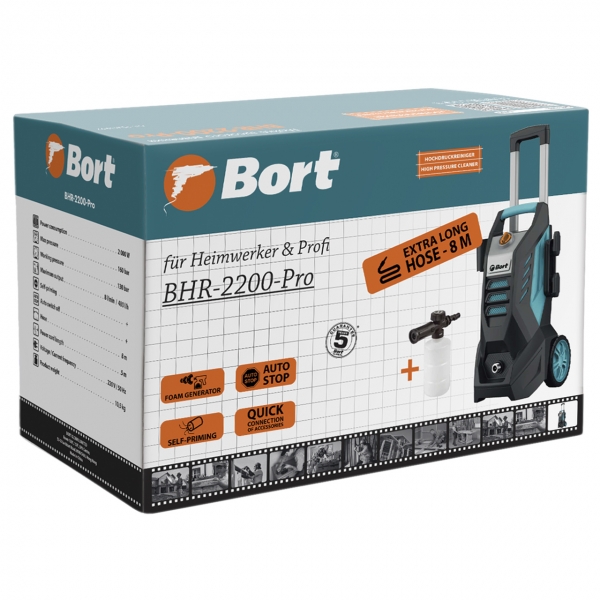 Мойка высокого давления Bort BHR-2200-PRO (93411997)