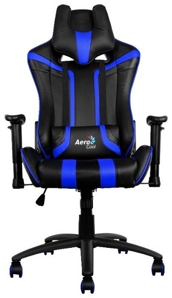 Компьютерное кресло AeroCool AC120 AIR-BB черный/синий