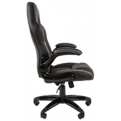 Офисное кресло Chairman   game 15 Россия экопремиум черный/серый