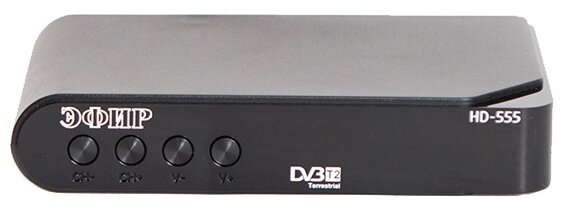 Ресивер DVB-T2 Сигнал Эфир HD-555 черный (20496)